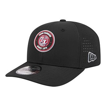 Men's New Era Black Texas Rangers Circle 9SEVENTY Adjustable Hat