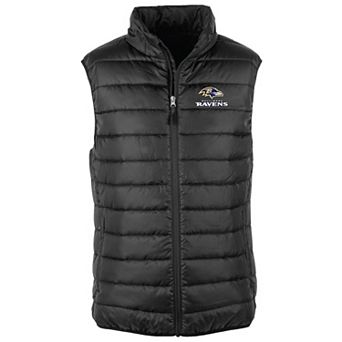 Men's Dunbrooke Black Baltimore Ravens Alberta Full-Zip Puffer Vest