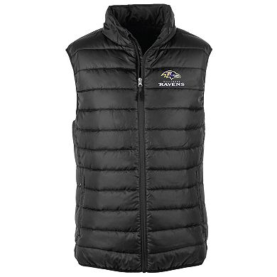 Men's Dunbrooke Black Baltimore Ravens Alberta Full-Zip Puffer Vest