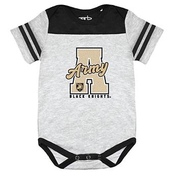 Infant Garb Heather Gray Army Black Knights Thomas Bodysuit