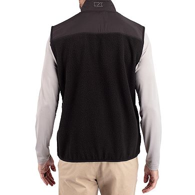 Men's Cutter & Buck Black Texas Tech Red Raiders Cascade Eco Fleece Full-Zip Vest