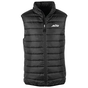 Men's Dunbrooke Black New York Jets Alberta Full-Zip Puffer Vest
