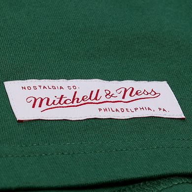 Men's Mitchell & Ness Green Miami Hurricanes Double Clutch Premium T-Shirt