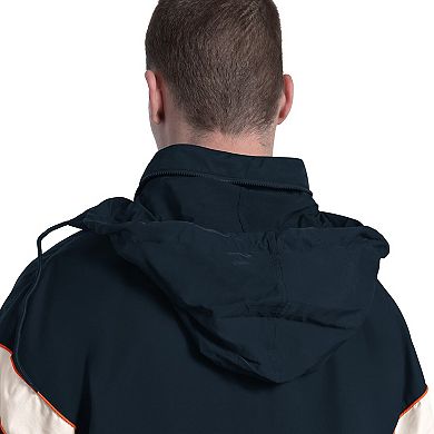 Men's Starter Navy Chicago Bears The Gust Full-Zip Hoodie