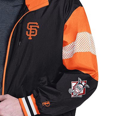 Men's Pro Player Black/Orange San Francisco Giants Legacy Lightweight Full-Zip Jacket