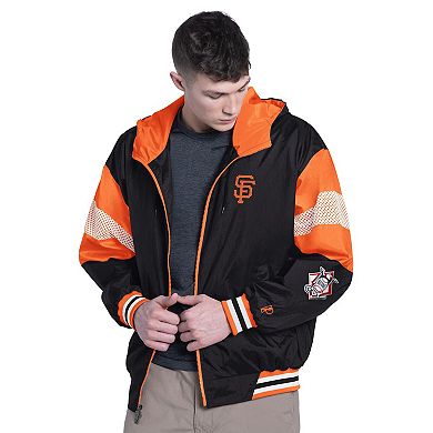 Men's Pro Player Black/Orange San Francisco Giants Legacy Lightweight Full-Zip Jacket