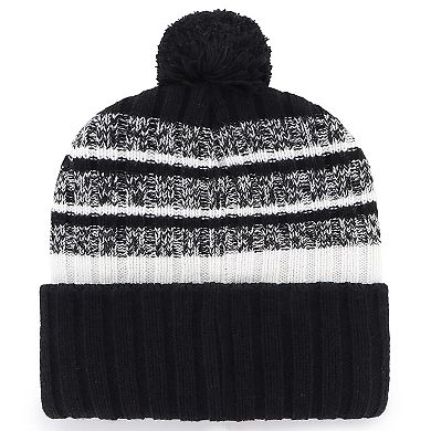 Men's '47 Black New England Patriots Super Bowl LX Tavern Cuffed Knit Hat with Pom