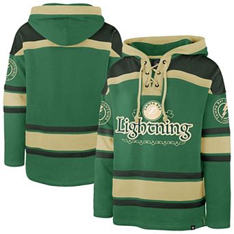 Men's '47 Kelly Green Tampa Bay Lightning McLucky Superior Lacer Hoodie