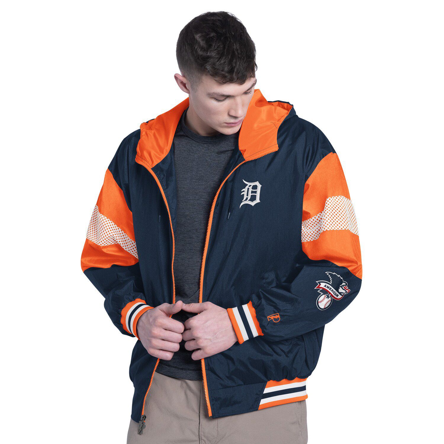 Men's Pro Player Navy/Orange Detroit Tigers Legacy Lightweight