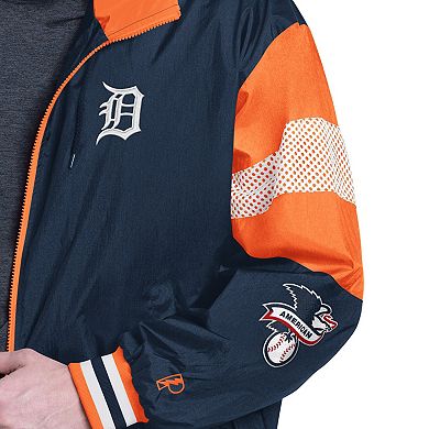 Men's Pro Player Navy/Orange Detroit Tigers Legacy Lightweight Full-Zip Jacket