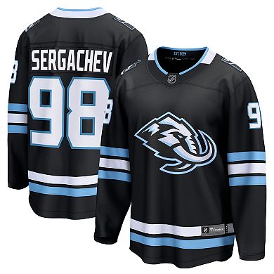 Men's Fanatics Mikhail Sergachev Black Utah Mammoth Home Breakaway Player Jersey