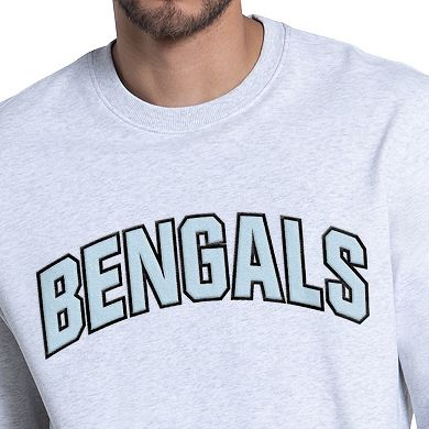 Men's Starter Ash Cincinnati Bengals Faceoff Fleece Sweatshirt