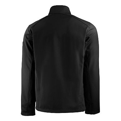 Men's Cutter & Buck Black Oklahoma Sooners Evoke Eco Softshell Recycled Full-Zip Jacket