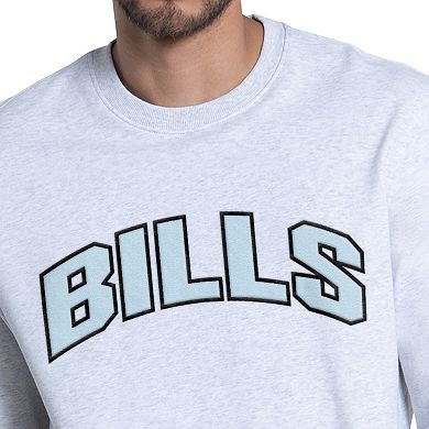 Men's Starter Ash Buffalo Bills Faceoff Fleece Sweatshirt