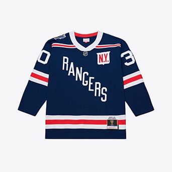 Men's Mitchell & Ness Henrik Lundqvist Blue New York Rangers 2018 NHL Winter Classic Power Play Jersey