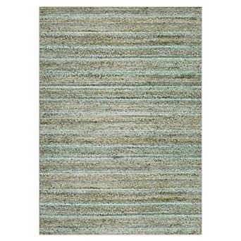 Modern Textured Area Rug Non Slip Foldable Low Pile Machine Washable Carpet for Hallway Entrance
