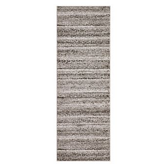 Modern Textured Area Rug Non Slip Foldable Low Pile Machine Washable Carpet for Hallway Entrance