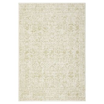 Vintage Medallion Area Rug Non Slip Ultra Thin Machine Washable Carpet for Living Room Bedroom