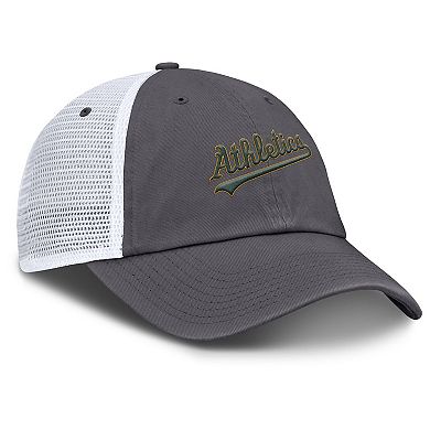 Men's Nike Gray Athletics Wordmark Club Adjustable Trucker Hat