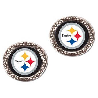 Women's WinCraft Pittsburgh Steelers Round Post Earrings
