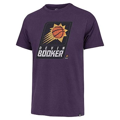 Men's '47 Devin Booker Purple Phoenix Suns Player Logo Vintage T-Shirt