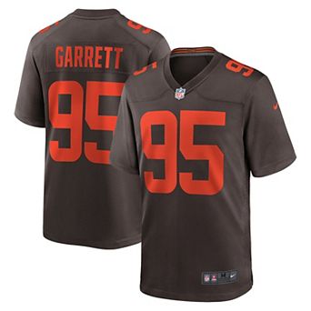 Men's Nike Myles Garrett Brown Cleveland Browns Alpha Dawg Game Jersey
