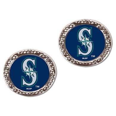 Women's WinCraft Seattle Mariners Round Post Earrings