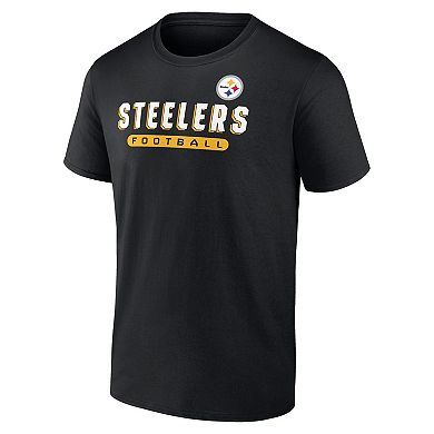 Men's Black Pittsburgh Steelers Spirit T-Shirt