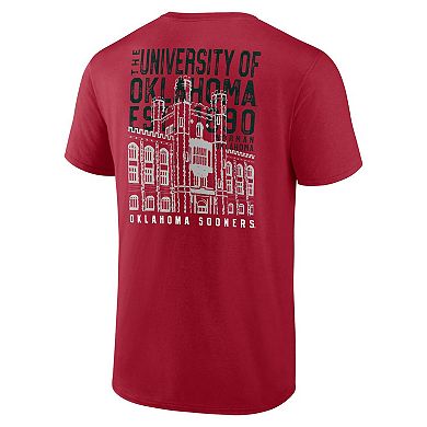 Men's Crimson Oklahoma Sooners Established Source T-Shirt