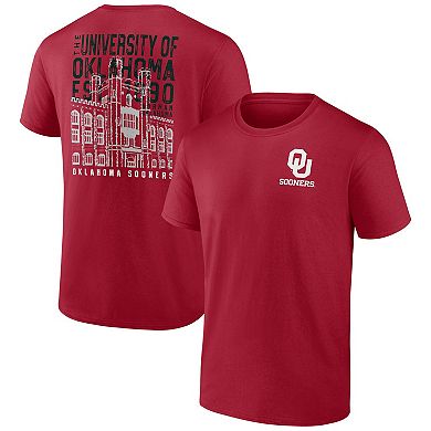 Men's Crimson Oklahoma Sooners Established Source T-Shirt