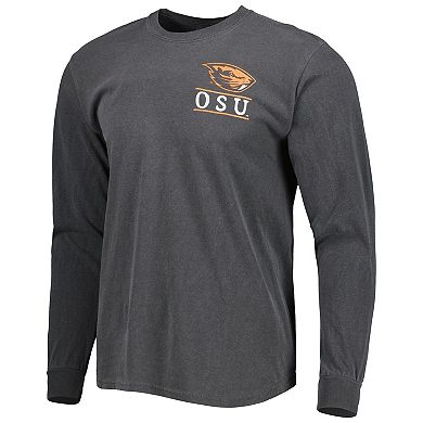 Men's Black Oregon State Beavers Circle Campus Scene Long Sleeve T-Shirt