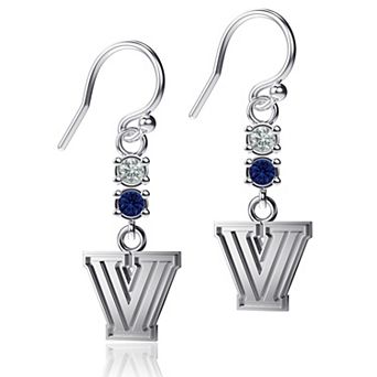 Dayna Designs Villanova Wildcats Dangle Crystal Earrings