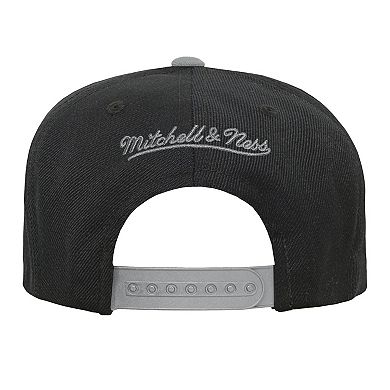 Youth Mitchell & Ness Black/Silver Los Angeles Kings Core Team Two-Tone Snapback Hat