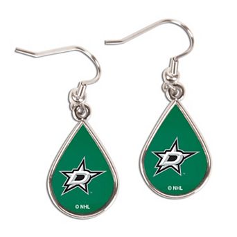 WinCraft Dallas Stars Tear Drop Dangle Earrings
