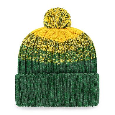 Men's '47 Green Oakland Athletics Cascade Cuffed Knit Hat with Pom