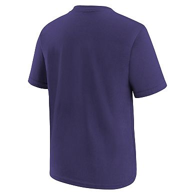 Preschool Nike Purple Baltimore Ravens Team Wordmark T-Shirt
