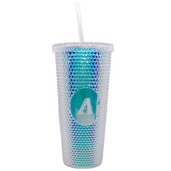 Arizona Diamondbacks 24oz. Iridescent Studded Travel Tumbler with Straw