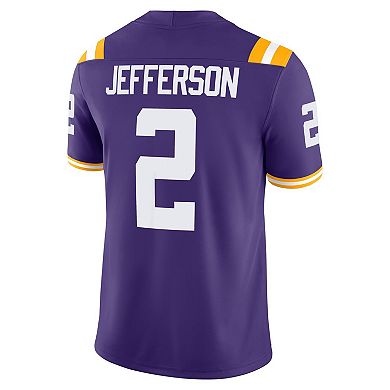 Men's Nike Justin Jefferson Purple LSU Tigers Player Game Jersey