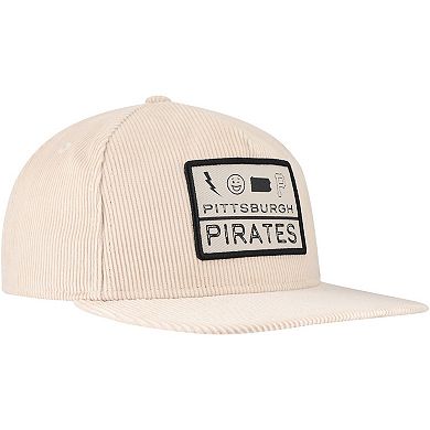 Men's New Era Khaki Pittsburgh Pirates Summer Essential Golfer Snapback Hat