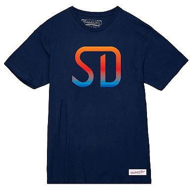 Women's Mitchell & Ness Navy San Diego FC Monogram T-Shirt