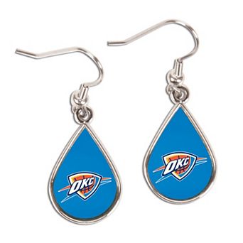WinCraft Oklahoma City Thunder Tear Drop Dangle Earrings