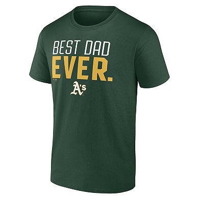 Men's Green Athletics Best Dad Ever T-Shirt