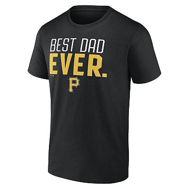 Men's Black Pittsburgh Pirates Best Dad Ever T-Shirt