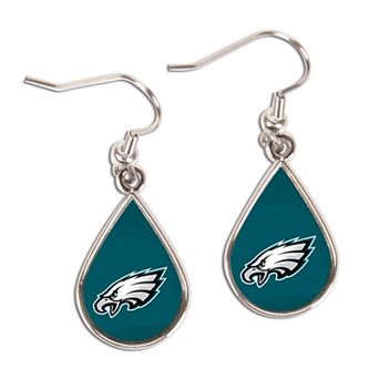 WinCraft Philadelphia Eagles Tear Drop Dangle Earrings