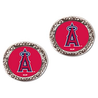 Women's WinCraft Los Angeles Angels Round Post Earrings