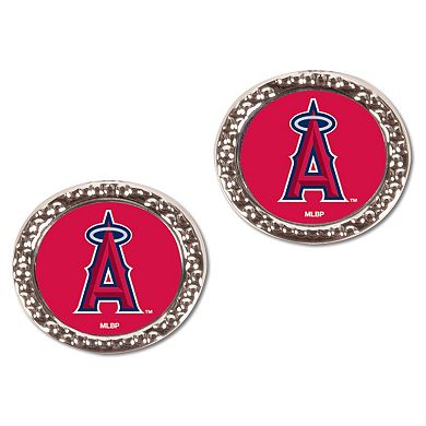 Women's WinCraft Los Angeles Angels Round Post Earrings