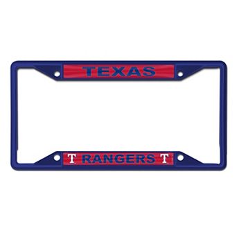 WinCraft Texas Rangers Chrome Color License Plate Frame