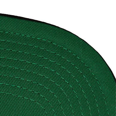 Men's Mitchell & Ness Black Vegas Golden Knights Retro Script Colorblock Snapback Hat