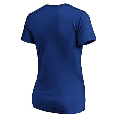 Women's Royal Dallas Mavericks Ball Is Back V-Neck T-Shirt