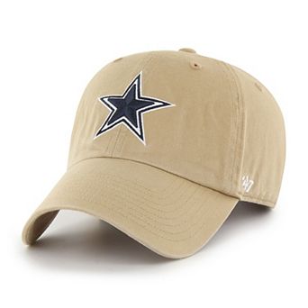 Men's '47 Khaki Dallas Cowboys Secondary Clean Up Adjustable Hat